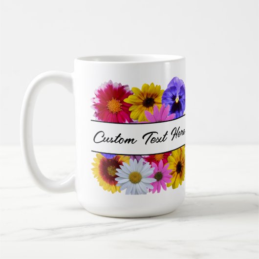 In Bloei - Square Split Floral Koffiemok (Links)
