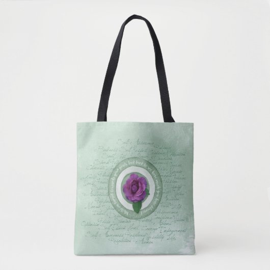 In Bloei Tote Bag (Voorkant)