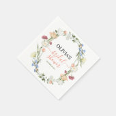 In Bloei Wilde Bloem Bloem Bruids Bruiloftsserviet Servet (Hoek)