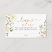 In Bloom Blush Diaper Raffle Enclosure Kaart (Voorkant)