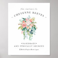 In Bloom | Blush Vintage Florale Logo
