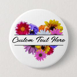 In Bloom - Hart Split Floral Button