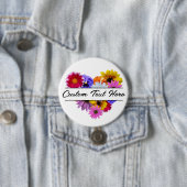 In Bloom - Hart Split Floral Button (In situ)