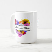 In Bloom - Hartvormig Bloemen Koffiemok (Voorkant links)