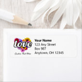 In Bloom - Liefde Hart Gevormd Bloemen Boeket Etiket (Insitu)