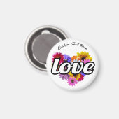 In Bloom - Liefde Hart Gevormd Bloemen Boeket Magneet (Voorkant / Achterkant)