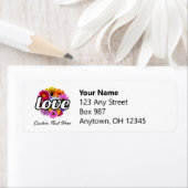 In Bloom - Liefde met Rond Bloemen Boeket Etiket (Insitu)