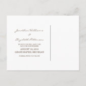 In Bloom Oranje roze Floral sparen het Briefkaart (Achterkant)