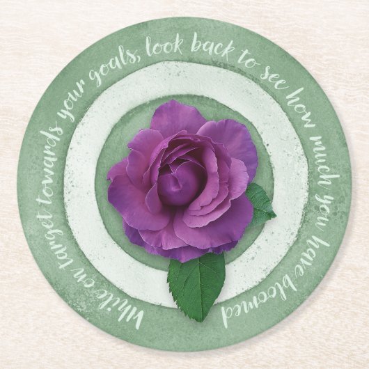 In Bloom Paper Coaster Ronde Kartonnen Onderzetter (Voorkant)
