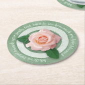 In Bloom Paper Coaster Ronde Kartonnen Onderzetter (Gebogen)