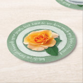 In Bloom Paper Coaster Ronde Kartonnen Onderzetter (Gebogen)