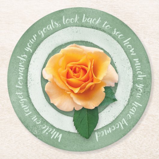 In Bloom Paper Coaster Ronde Kartonnen Onderzetter (Voorkant)