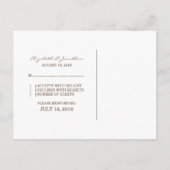 In Bloom Red Oranje RSVP Briefkaart (Achterkant)