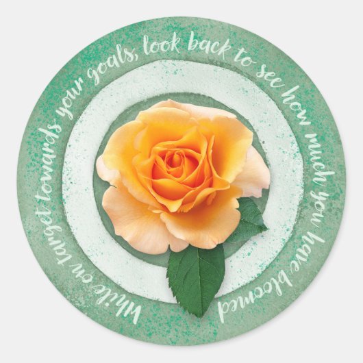 In Bloom Ronde Sticker (Voorkant)