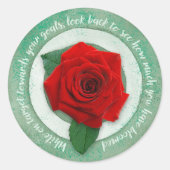 In Bloom Ronde Sticker (Voorkant)