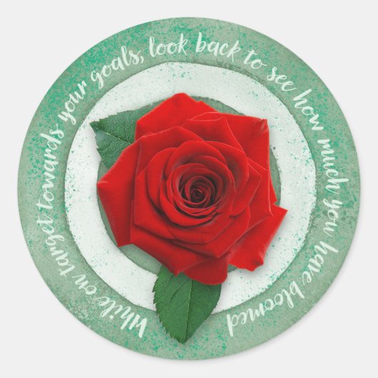 In Bloom Ronde Sticker (Voorkant)