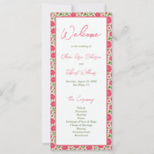 In Bloom Roze Pioenbloemen Trouwprogramma