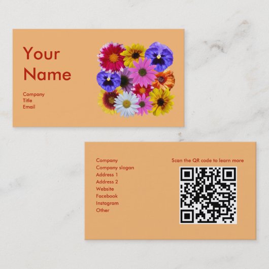 In Bloom Visitekaartje (Voorkant / Achterkant)