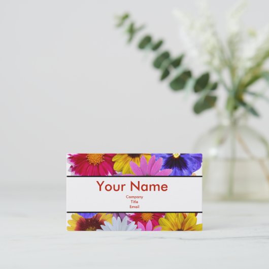 In Bloom Visitekaartje (Staand voorkant)