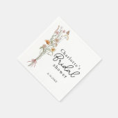 In Bloom Wilde Bloemen Bruidsfeest Servet (Hoek)