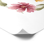 In Bloom Wildflower Graduation Party Welkomstbord Poster (Hoek)