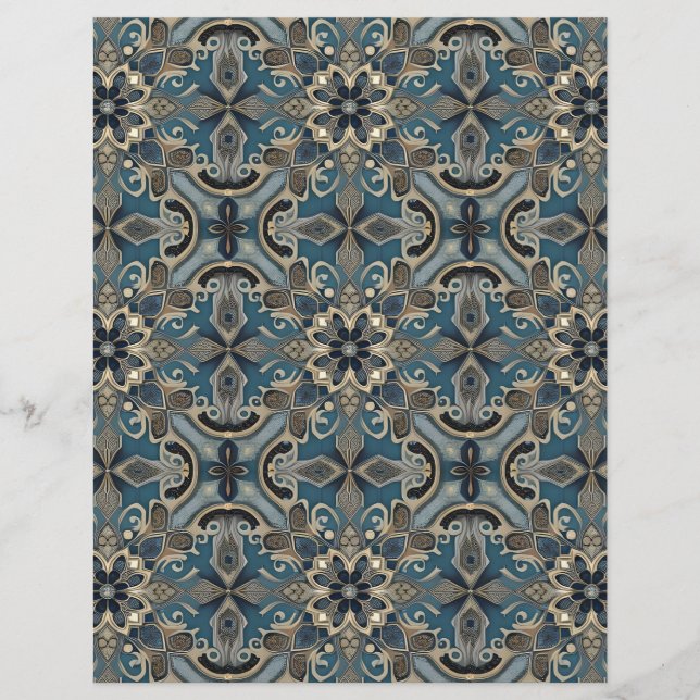 in blue briefhoofd (Voorkant)