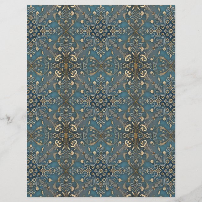 in blue briefhoofd (Voorkant)