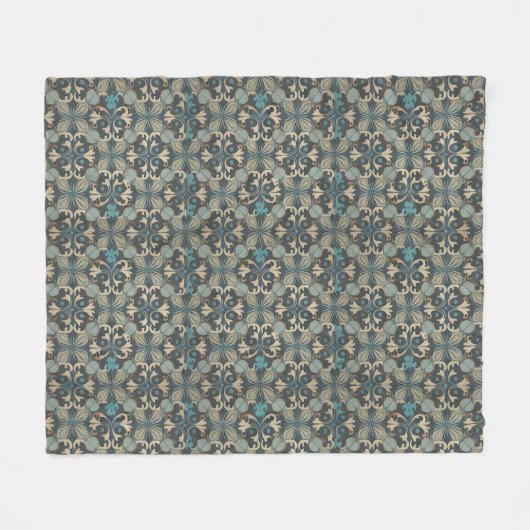 in blue fleece deken (Voorkant (Horizontaal))