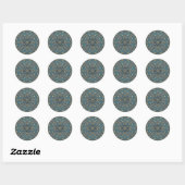 in blue ronde sticker (Vel)