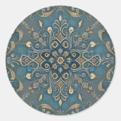 in blue ronde sticker (Voorkant)