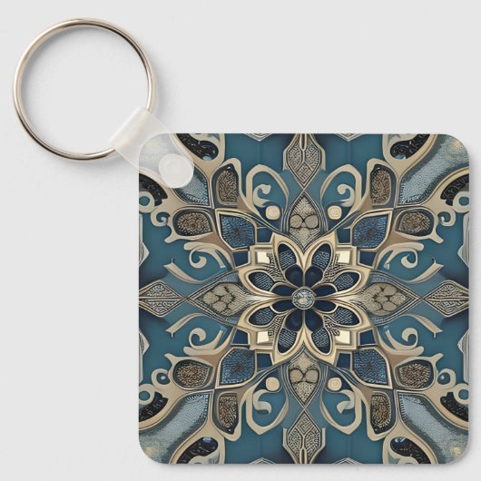 in blue sleutelhanger (Voorkant)