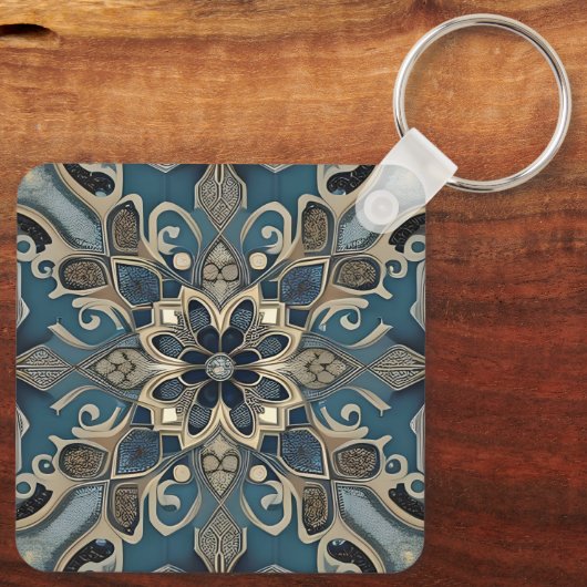 in blue sleutelhanger (Achterkant)