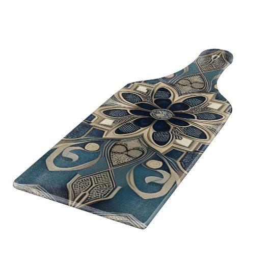 in blue snijplank (Hoek)