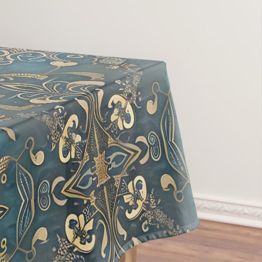 in blue tafelkleed (Voorbeeld)