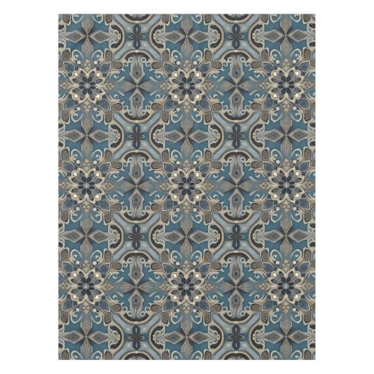 in blue tafelkleed (Voorkant)