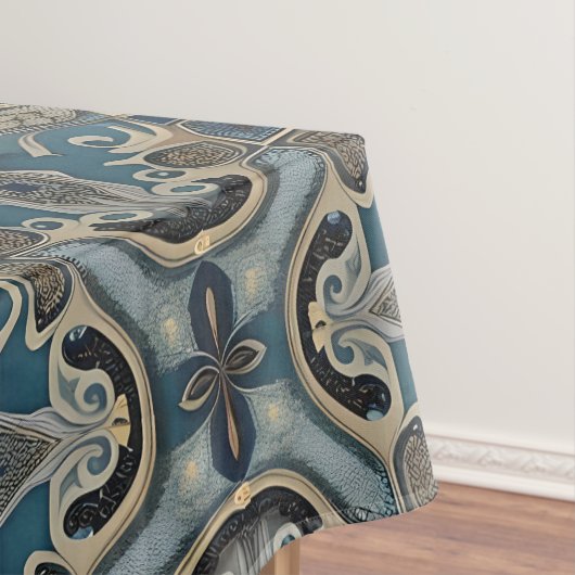 in blue tafelkleed (Voorbeeld)