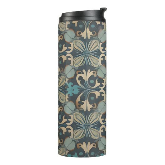 in blue thermosbeker (Gedraaid links)