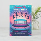 in boys kinder coole trampoline Park 13e verjaarda Kaart (Staand voorkant)