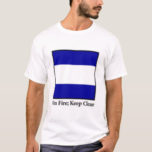 in brand; Houd wissen T-shirt