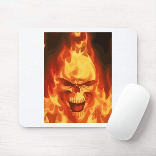 In brand muismat (Met muis)