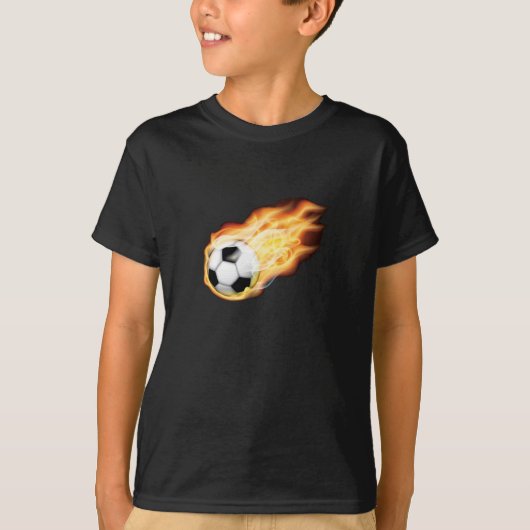 In brand voor Shirt voetbal (Voorkant)