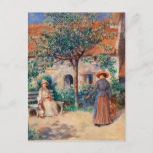 In Bretagne door Renoir Impressionist Painting Briefkaart