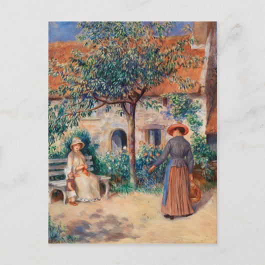 In Bretagne door Renoir Impressionist Painting Briefkaart (Voorkant)