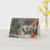 In Bretagne door Renoir Impressionist Painting Kaart (Gele Bloem)