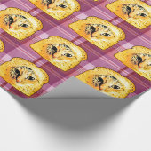 In Brood, Paarse spelden Cadeaupapier (Hoek)