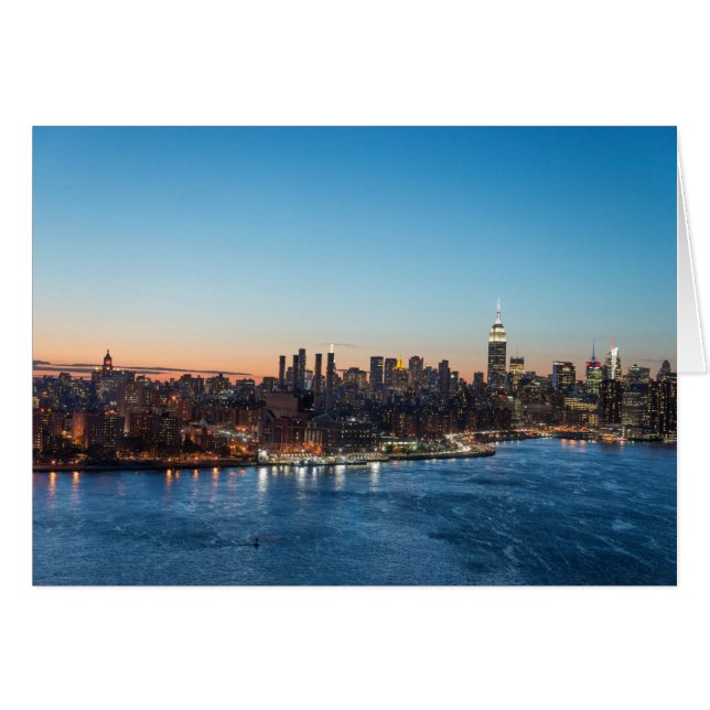 In Brooklyn die naar de Manhattan skyline kijkt (Voorkant Horizontaal)