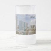 In Buckingham Fountain Frosted Glass Beer Mok (Center)