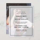 In budget Simple Photo Wedding Invitations (Voorkant / Achterkant)