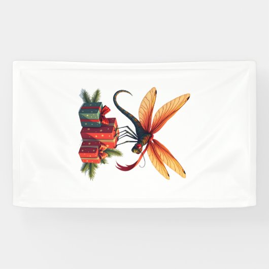 In cadeauverpakking libel spandoek (Horizontaal)