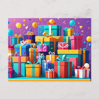 in cadeauverpakking verpakt genot briefkaart